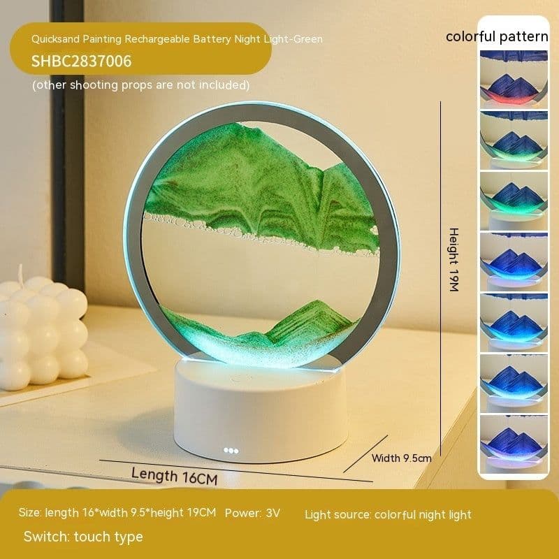 image-Creative Gift Quicksand Lamp Decorative Lamp