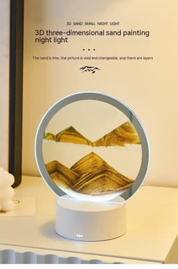 image-Creative Gift Quicksand Lamp Decorative Lamp