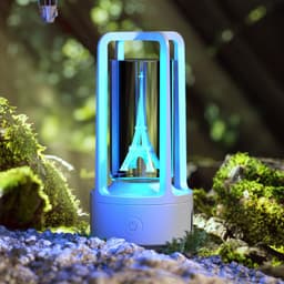 image-Creative 2 In 1 Audio Acrylic Crystal Lamp And Bluetooth Speaker Valentine's Day Gift Touch Night Lamp
