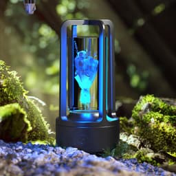 image-Creative 2 In 1 Audio Acrylic Crystal Lamp And Bluetooth Speaker Valentine's Day Gift Touch Night Lamp