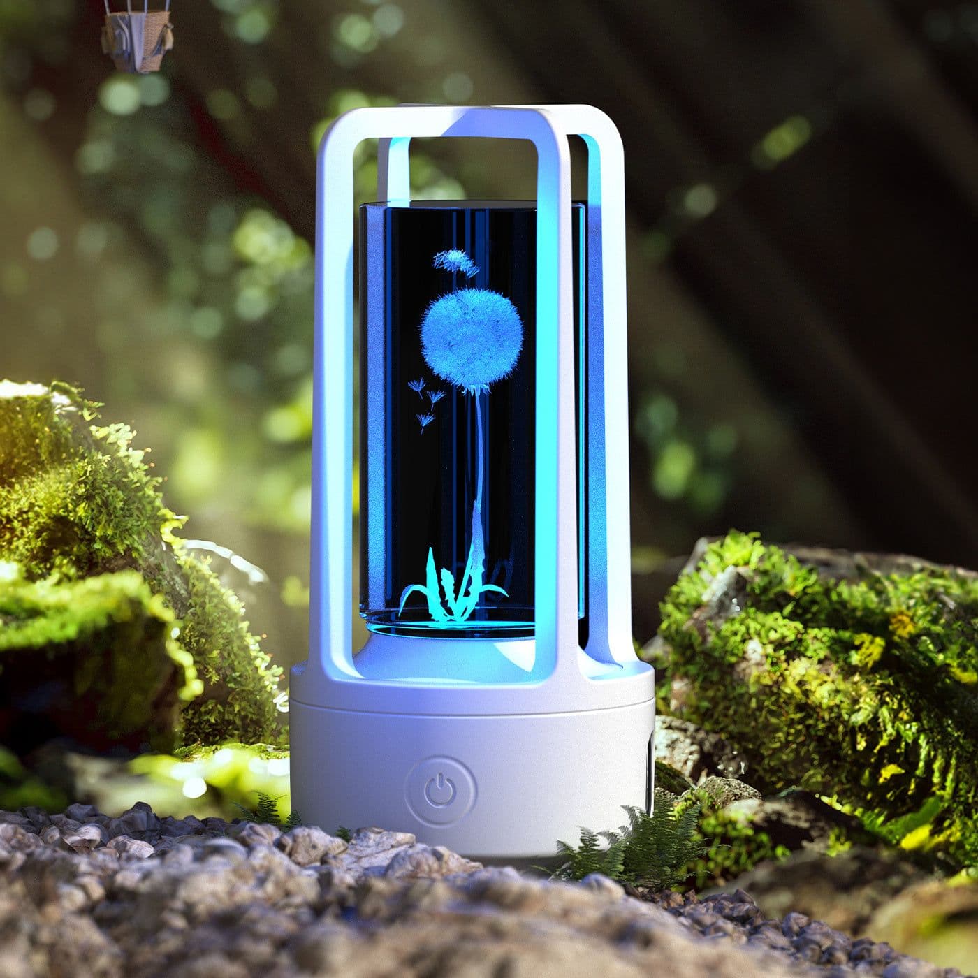image-Creative 2 In 1 Audio Acrylic Crystal Lamp And Bluetooth Speaker Valentine's Day Gift Touch Night Lamp