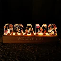 image-Mother's Day Custom Flower Printed LED Night Light Creative Gift Printing Acrylic Night Light Text Birthday Flower Ornaments