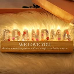 image-Mother's Day Custom Flower Printed LED Night Light Creative Gift Printing Acrylic Night Light Text Birthday Flower Ornaments