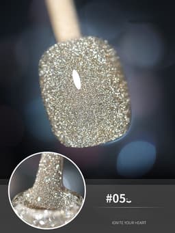 image-10ml Glitter Nail Gel Polish Primer UV Nail Gel Varnish