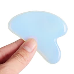 image-Opal Heart-shaped Gua Sha Scraping Board Beauty Jade Massager Equipment