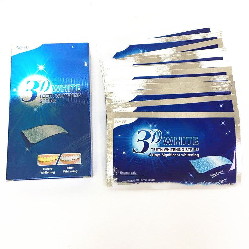 image-Gel Teeth Whitening Strips Oral Hygiene Care Double Elastic Teeth Strips Whitening Dental Bleaching Tools