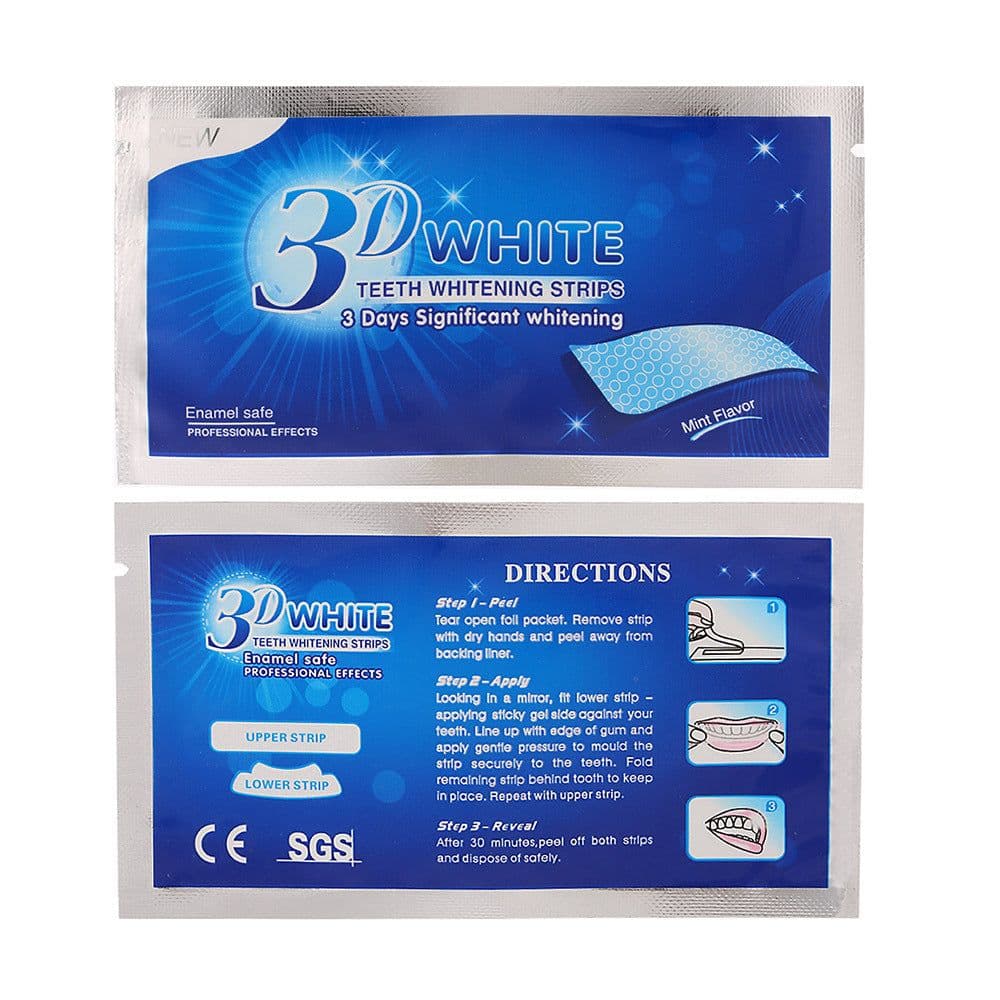 image-Gel Teeth Whitening Strips Oral Hygiene Care Double Elastic Teeth Strips Whitening Dental Bleaching Tools