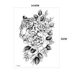 image-Waterproof Temporary Tattoo Sticker Old School Fox Spell Flash Tattoos Cat Eyes Skull Body Art Arm Fake Tatoo Women Men