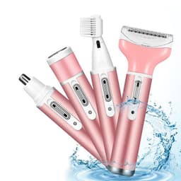 image-4-In-1 Lady Shaver Multi-Function Electric Eyebrow Trimmer Armpit And Leg Hair Remover Hair Removal Instrument