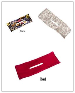 image-Printed Headband Hair Coiler French Vintage Bow