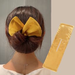 image-Printed Headband Hair Coiler French Vintage Bow