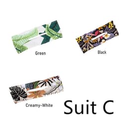 image-Printed Headband Hair Coiler French Vintage Bow