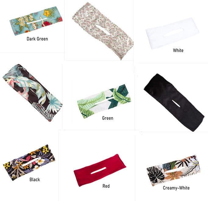 image-Printed Headband Hair Coiler French Vintage Bow