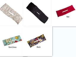 image-Printed Headband Hair Coiler French Vintage Bow