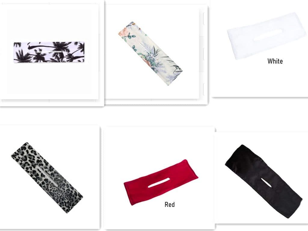 image-Printed Headband Hair Coiler French Vintage Bow