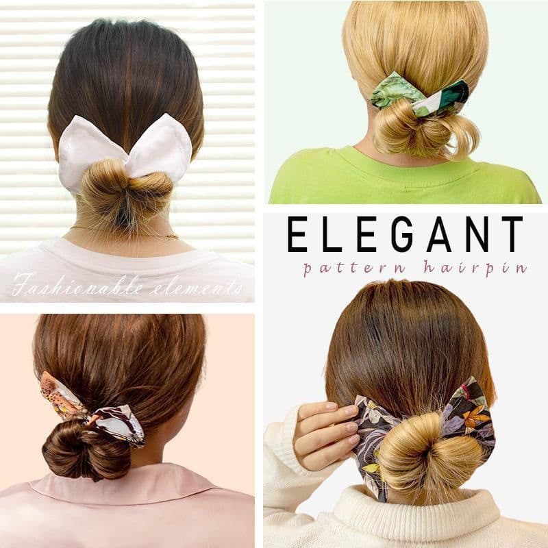 image-Printed Headband Hair Coiler French Vintage Bow
