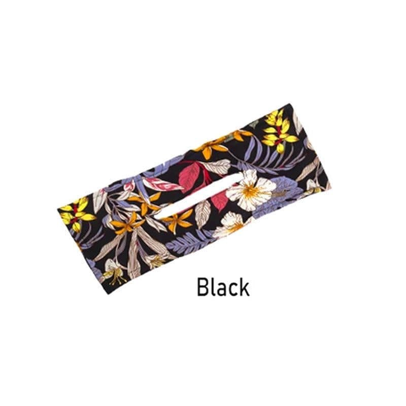 image-Printed Headband Hair Coiler French Vintage Bow