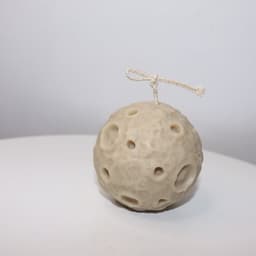 image-3D Planetary Candle Silicone Mold Simulation Moon Candle Mold Scented Candle Making Ball Candle Handmade Soap Mold