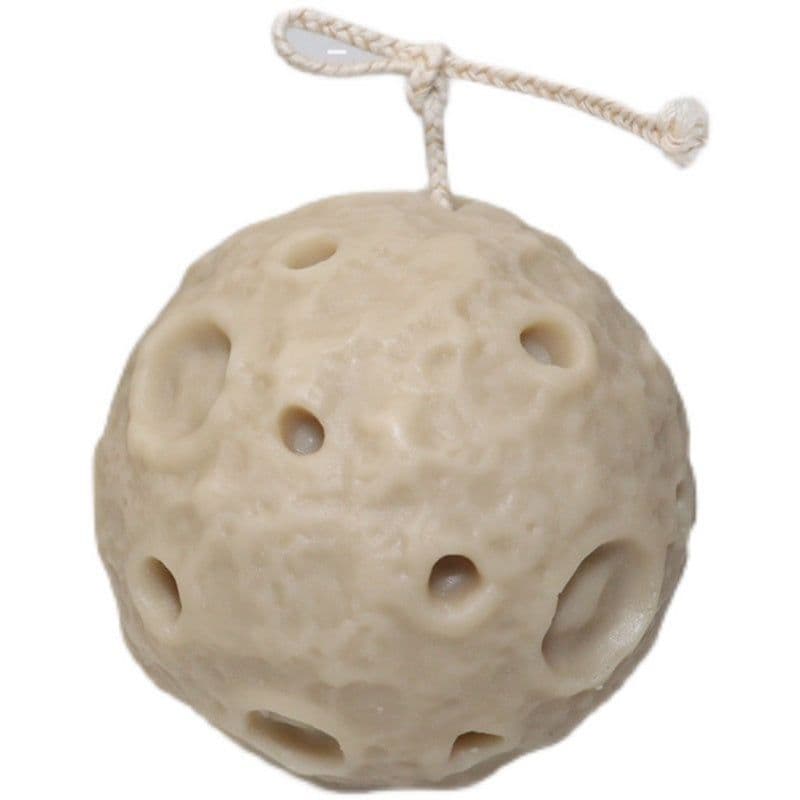 image-3D Planetary Candle Silicone Mold Simulation Moon Candle Mold Scented Candle Making Ball Candle Handmade Soap Mold