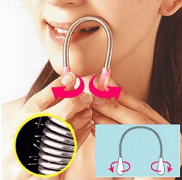 image-Facial Hair Removal Device Spring Hair Removal Face Pulling Device