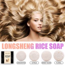 image-Water Soap Shampoo Soap Nourishes Frizz, Conditioner And Softens Hair