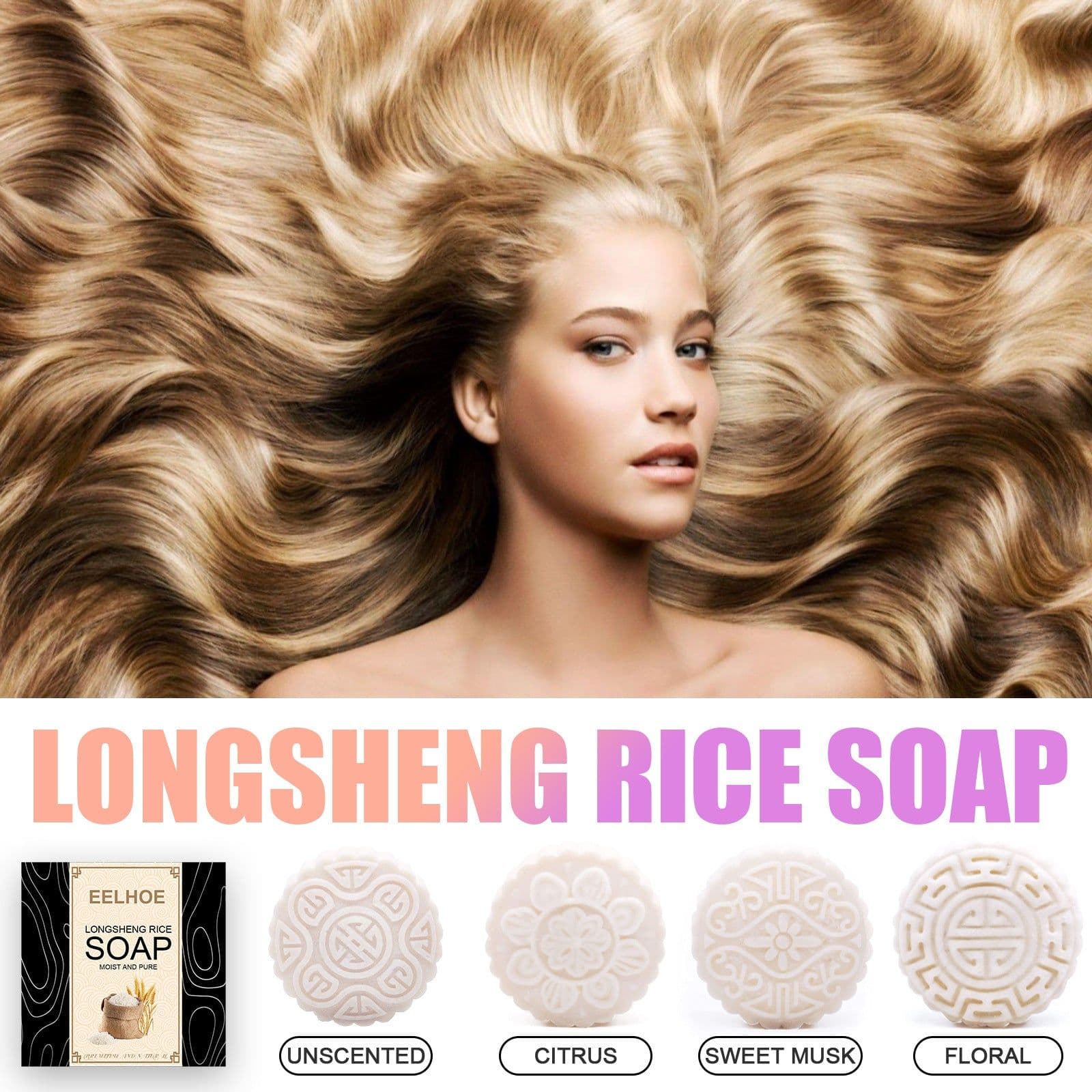 image-Water Soap Shampoo Soap Nourishes Frizz, Conditioner And Softens Hair