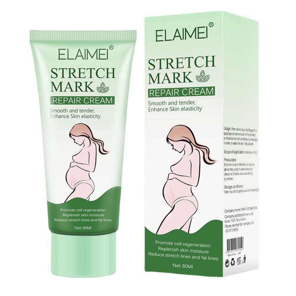 image-Stretch Mark Repair Cream Smooth Tender Enhance Skin Elastictiy Acne Repair 60ml Anti-Aging Cream Pregnancy Scars