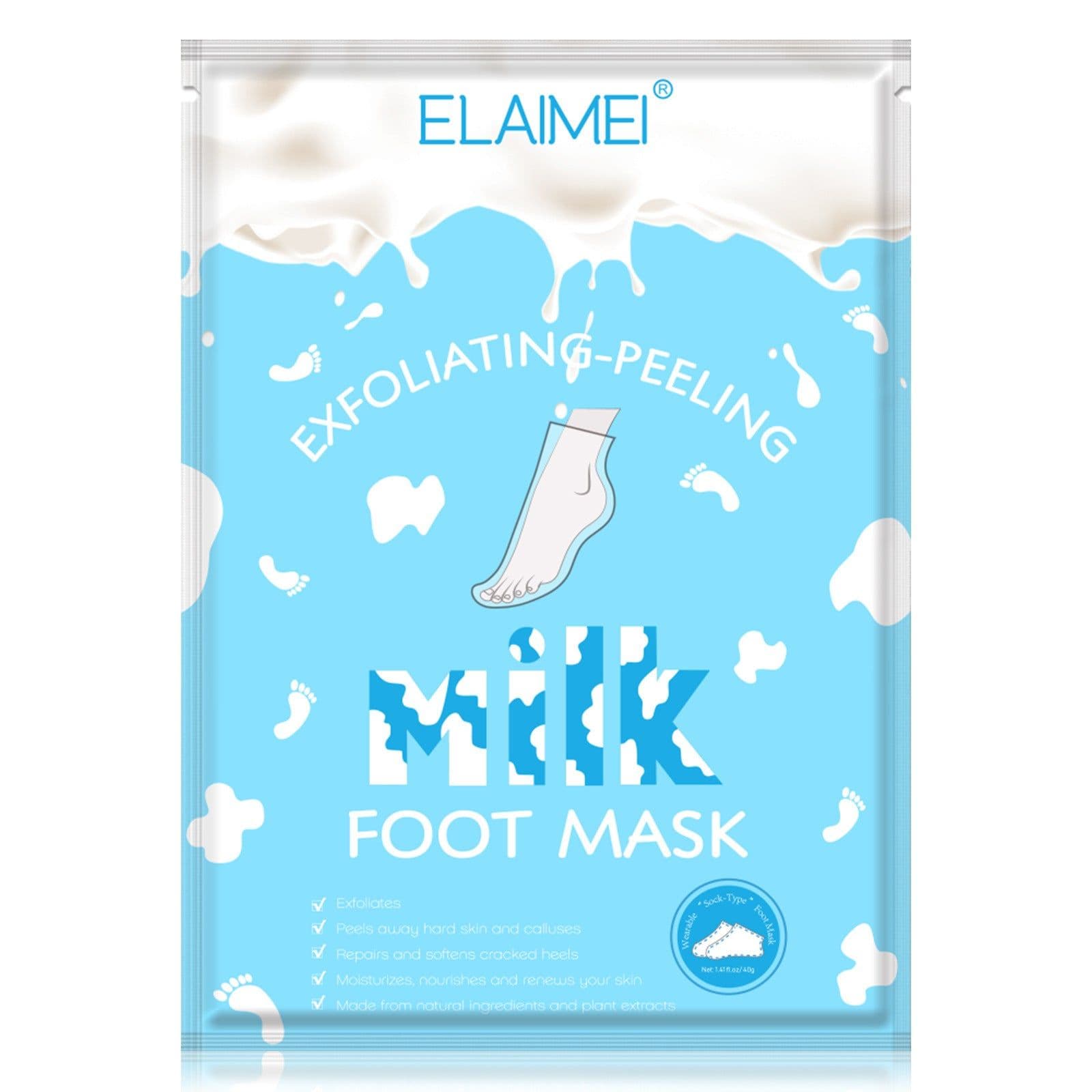image-Exfoliating Foot Mask Feet Cream For Dead Skin Removal Foot Care Tool Removing Dead Skin Foot Peeling Whitening Foot