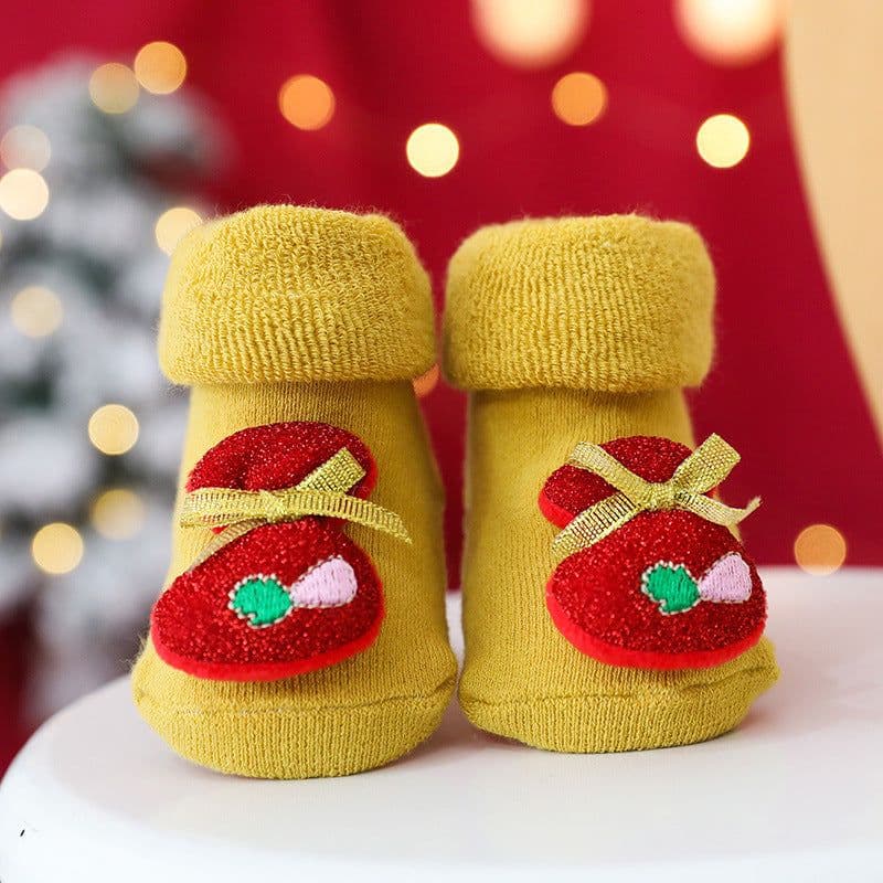 image-Autumn And Winter Terry Thickened Glued Non-slip Baby Floor Socks