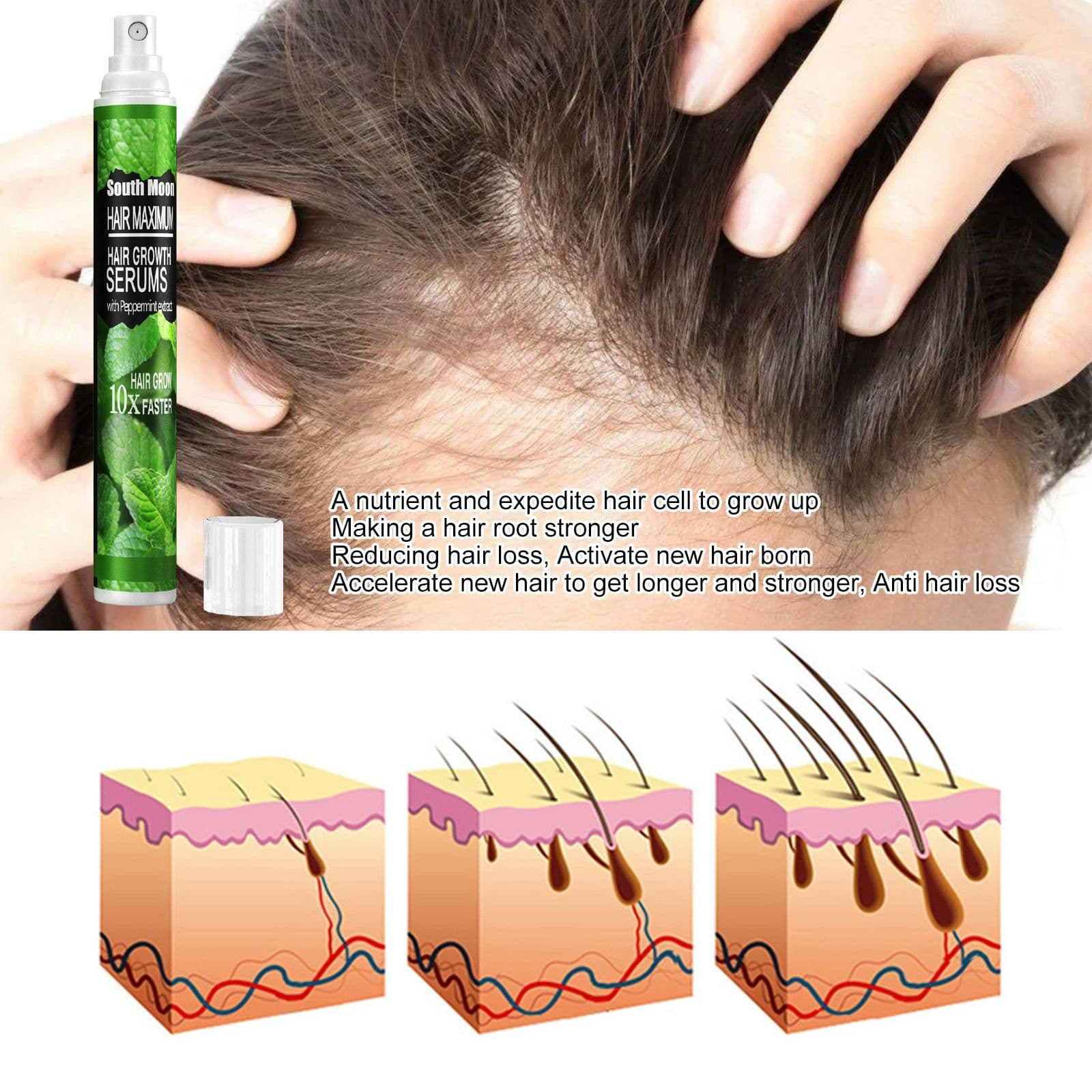 image-Mint Nutrition Nourishing Hair Growth Spray