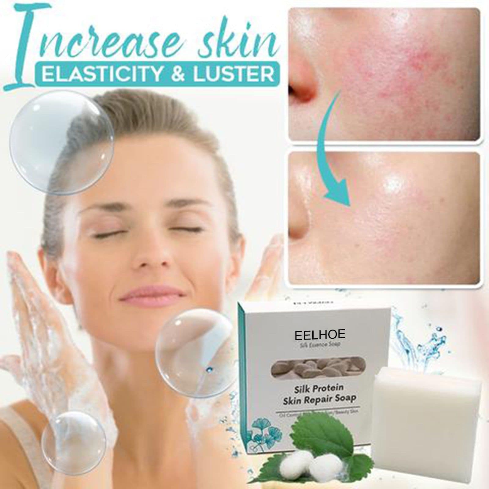 image-Skin Repair & Cleansing Silk Protein Mask Soap