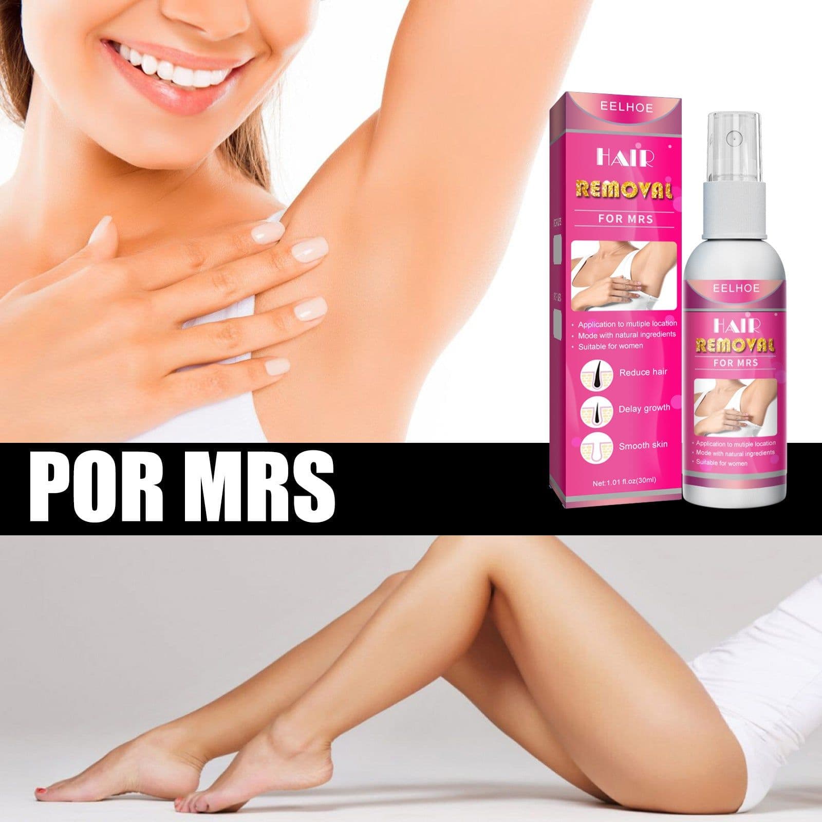 image-Gentle And Painless Hair Removal Spray For Underarm Private Area