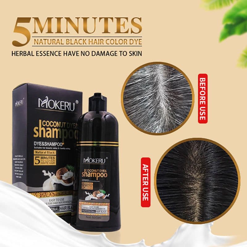 image-Black Coconut Oil Hair Dye Cover Up
