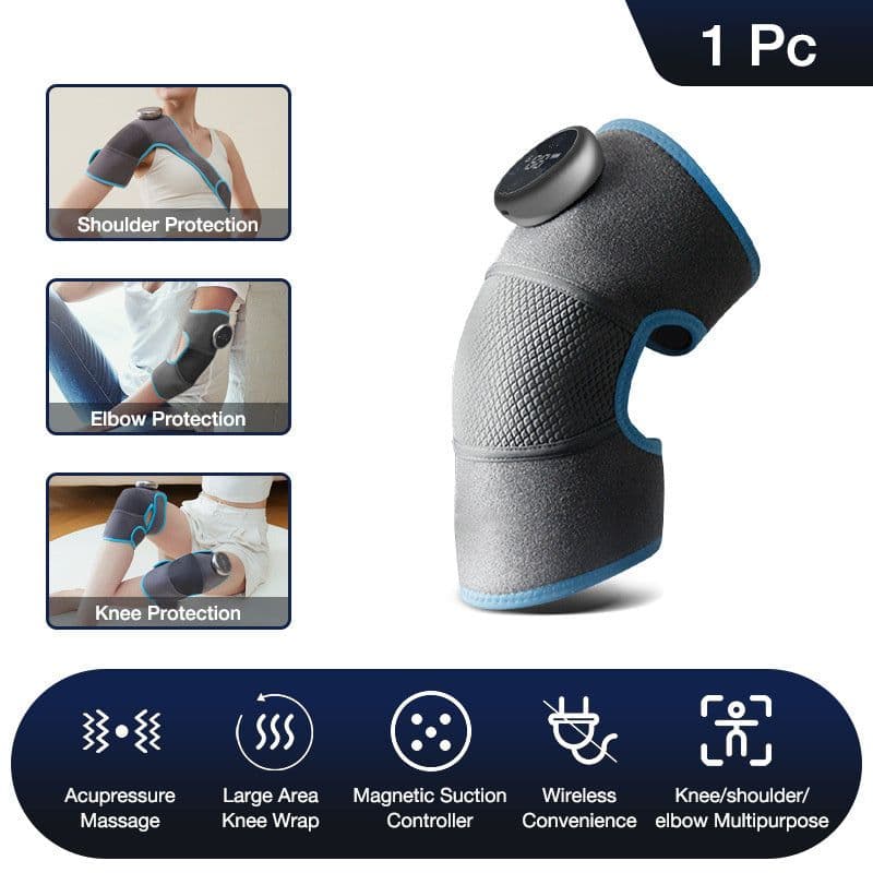 image-Heating Knee Electric Shoulder Vibrating Massage Pad For Physiotherapy Leg Arthritis Elbow Joint Pain Relief Therapy