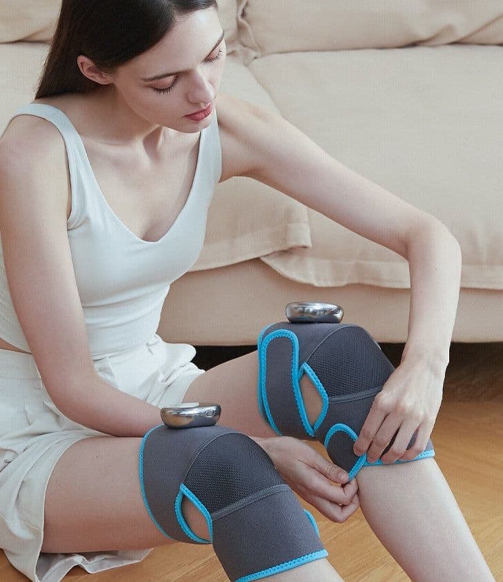 image-Heating Knee Electric Shoulder Vibrating Massage Pad For Physiotherapy Leg Arthritis Elbow Joint Pain Relief Therapy
