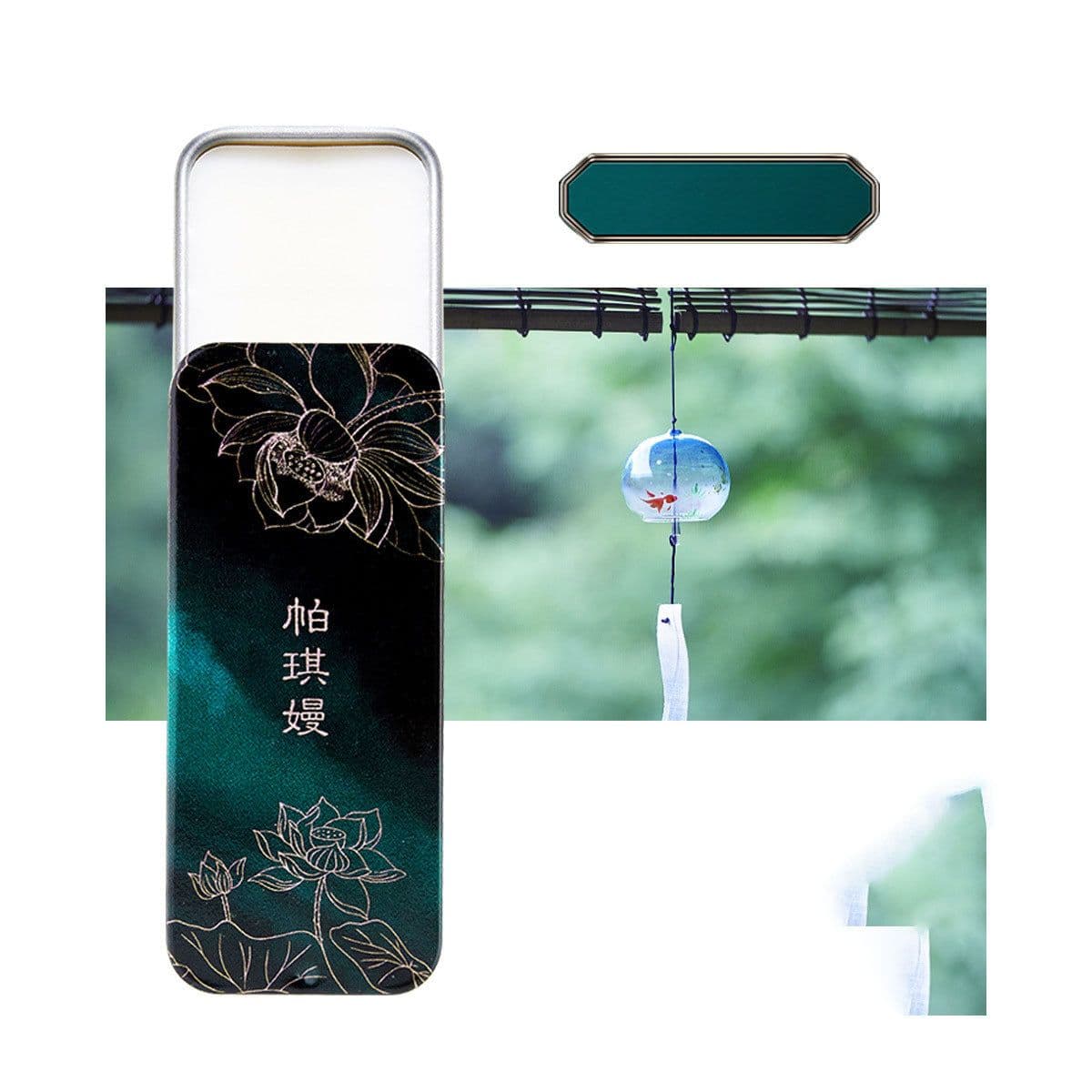 image-Lotus Pond Moonlight Perfume Body Balm Light Fragrance Portable Pocket Perfume Solid Balm