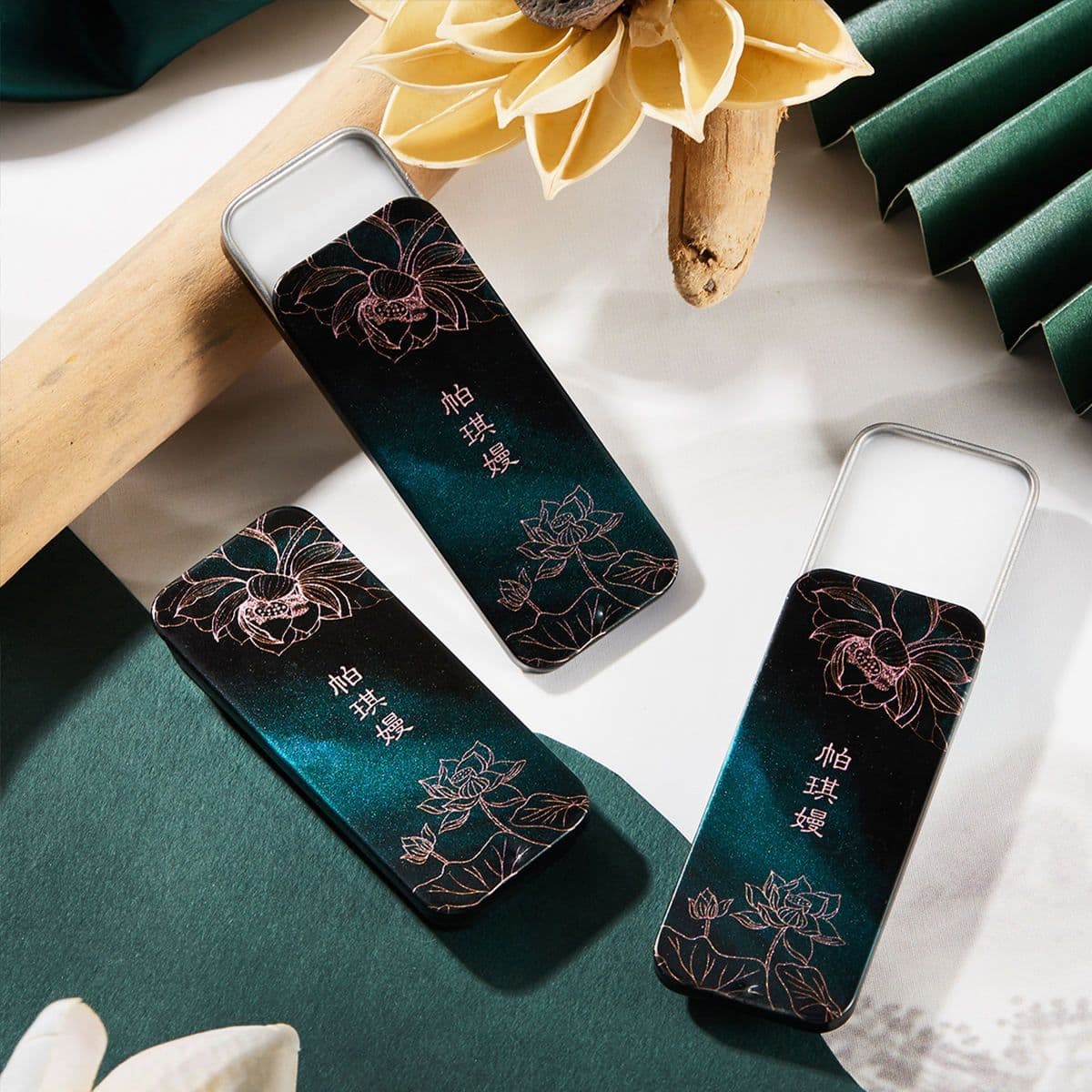image-Lotus Pond Moonlight Perfume Body Balm Light Fragrance Portable Pocket Perfume Solid Balm
