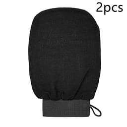image-Rayon Viscose Fiber Medium Fine Sand Exfoliating Bath Gloves