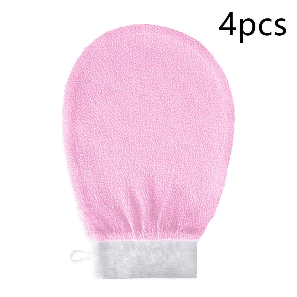 image-Rayon Viscose Fiber Medium Fine Sand Exfoliating Bath Gloves