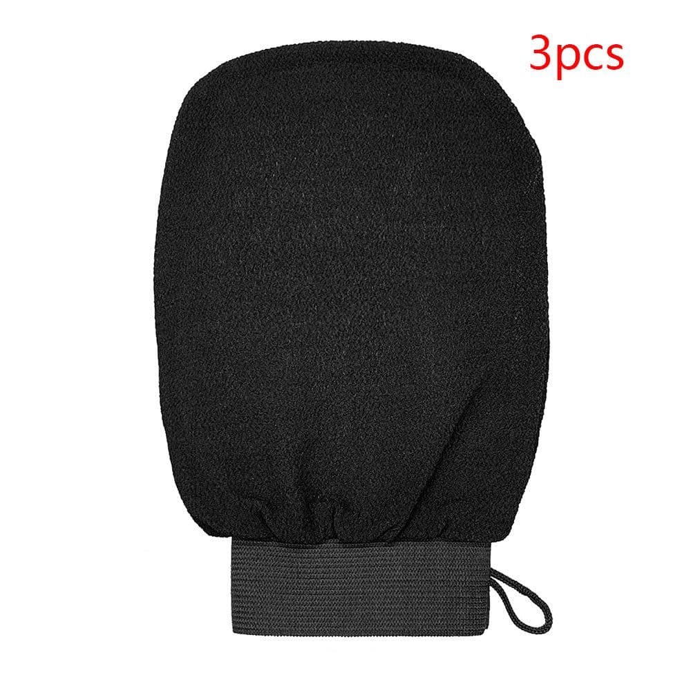 image-Rayon Viscose Fiber Medium Fine Sand Exfoliating Bath Gloves