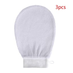 image-Rayon Viscose Fiber Medium Fine Sand Exfoliating Bath Gloves