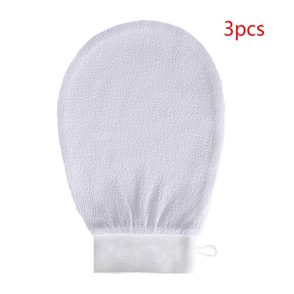 image-Rayon Viscose Fiber Medium Fine Sand Exfoliating Bath Gloves
