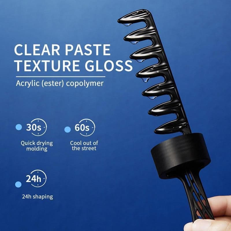 image-Quick-drying Styling Oil Hair Gel For Men