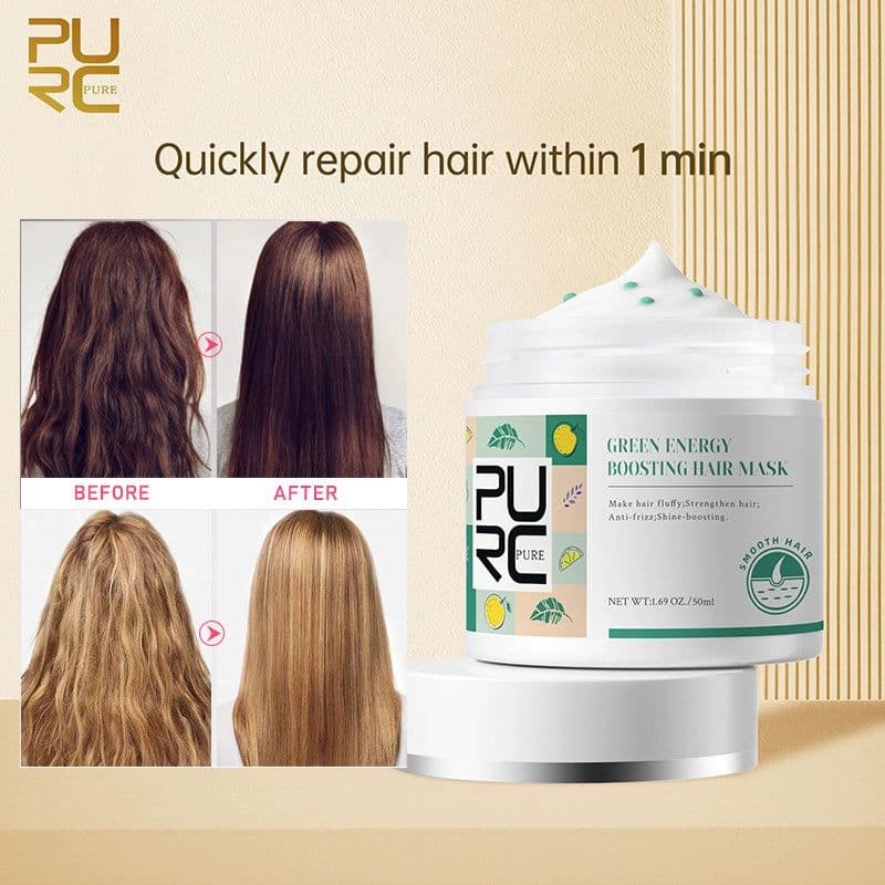 image-Repair Hair Mask Green Energy Keratin For Treatment Hair