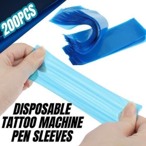 image-Tattoo Pen Covers 200PCS Machine Pen Sleeves Plastic Bag Covers For Machine Pen