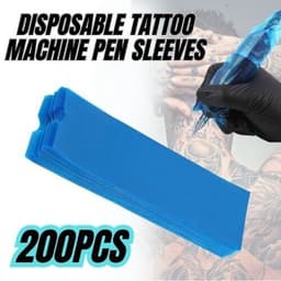 image-Tattoo Pen Covers 200PCS Machine Pen Sleeves Plastic Bag Covers For Machine Pen