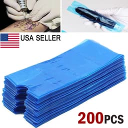 image-Tattoo Pen Covers 200PCS Machine Pen Sleeves Plastic Bag Covers For Machine Pen