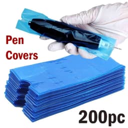 image-Tattoo Pen Covers 200PCS Machine Pen Sleeves Plastic Bag Covers For Machine Pen