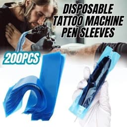 image-Tattoo Pen Covers 200PCS Machine Pen Sleeves Plastic Bag Covers For Machine Pen