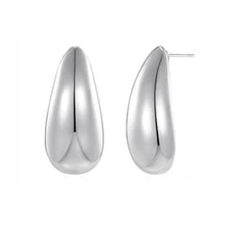 image-Metal Water Drop Earrings With A Sense Of Niche Luxury